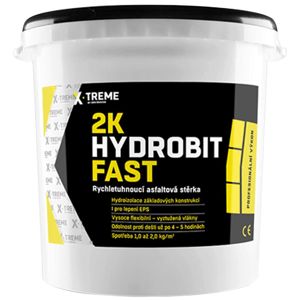 2K Hydrobit Fast – Rychletuhnoucí asfaltová stěrka 15 kg