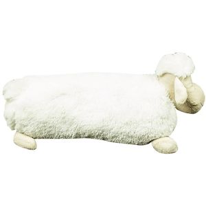 Dekorační polštář 48x30 ovečka dlouhá bílá