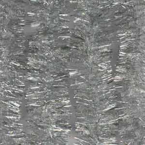 Girlanda dvoubarevná noel stř. 7 cm, 2 m stříbrně-bílá