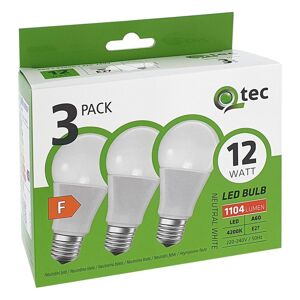 LED žárovka QTEC 12W 3 pack