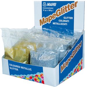 Metalické třpytky Mapeglitter stříbrné  0,1 kg