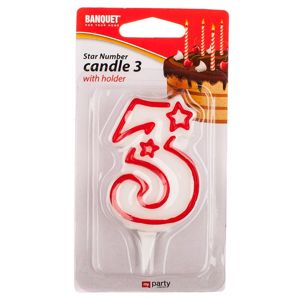 Narozeninová svíčka "3"
