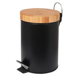 Odpadkový koš černý bambus Bin-Blk