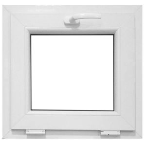 Okno sklápěcí 56,5x53,5cm/bílé