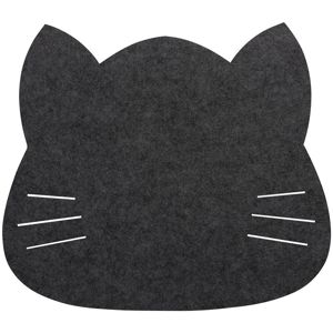 Podložka filcová kočka 38x34 černá