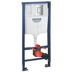 Podomítkový set WC Grohe 5v1 Rapid SL s úchytami,  ovládacím tlačítkem, závěsné WC a WC sedátko GROHE