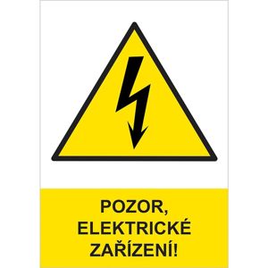 Pozor elektrické zařízení