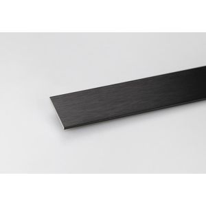 Profil Plohý Kartáčovaný Černý 30x2x1000