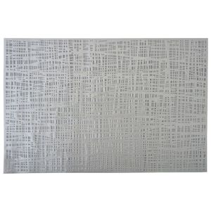 Prostírání PVC, 45x30 cm, stříbrné