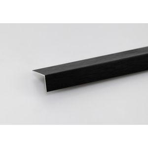 Rohový Profil ALU Kartáčovaný Černý 10x10x1000