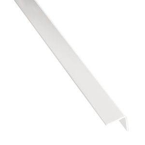 Rohový Profil Samolepící  PVC  Bílý Lesk 19,5x19,5x1,5x1000