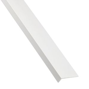 Rohový Profil Samolepící  PVC Bílý Mat 16x11x1x1000