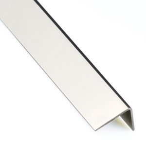 Rohový Profil Samolepící  PVC Inox Mat 19,5x19,5x1,5x1000