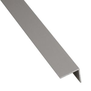 Rohový Profil Samolepící  PVC Šedý Mat 19,5x19,5x1,5x1000