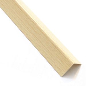 Rohový Profil Samolepící  PVC Světlé Dřevo 19,5x19,5x1,5x1000