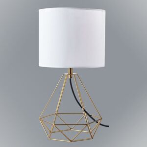 Stolní lampa Hira gold/white 1xE27