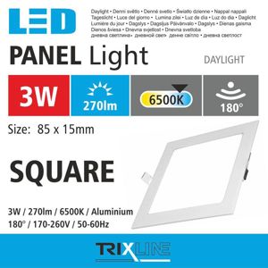 Svítidlo BC TR 3W LED 6500k square