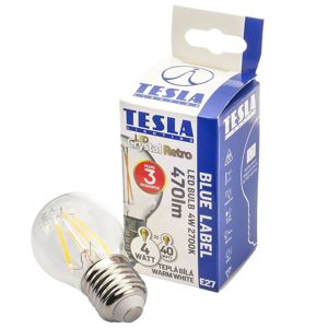 Tesla - LED žárovka Filament Retro miniglobe
