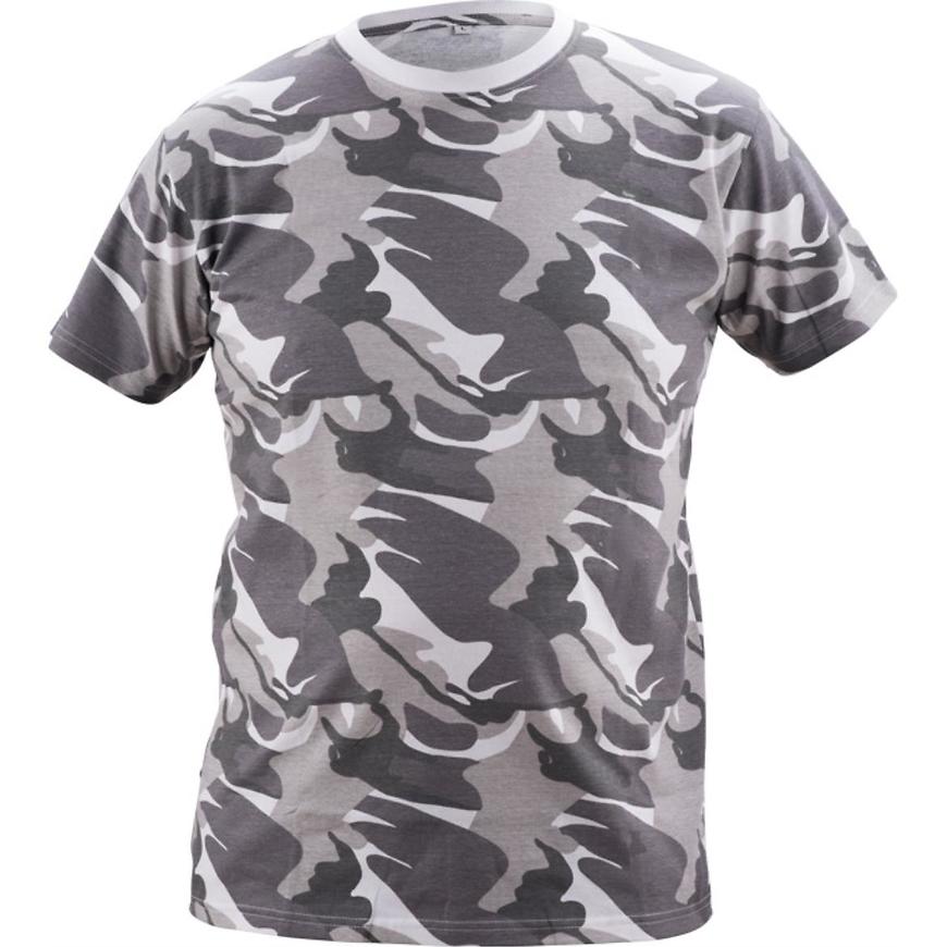 Tričko Crambe camouflage šedá L
