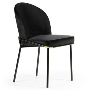 Židle Boris Černá/ Noha Černá+Zlatý Dekor