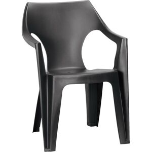 Židle Dante nízké opěradlo grafit 207063